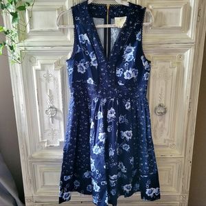 Kate Spade Prairie Rose Fit and Flare Dress